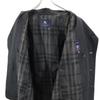 BURBERRY Sanyo Shokai Check Pattern silk trench coat L Gray Men's Used