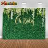 Fundal de perete cu frunze verzi pentru fotografie, plante cu iarbă naturală, fundal de Paște, primăvară, decor de nuntă, aniversare, studio foto pentru bebeluși