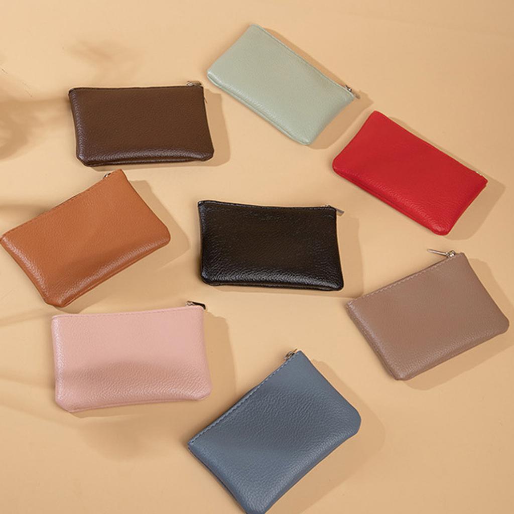 Stilvolles Unisex-Münzportemonnaie mit Reißverschluss. Trendige und praktische Brieftasche für Münzen und Schlüssel.