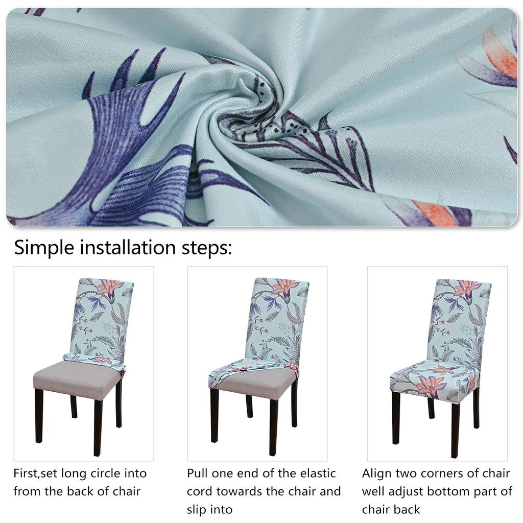 New Chair Cover, Elastic Printing Chair Cover All-inclusive Universal Household Chair Cover