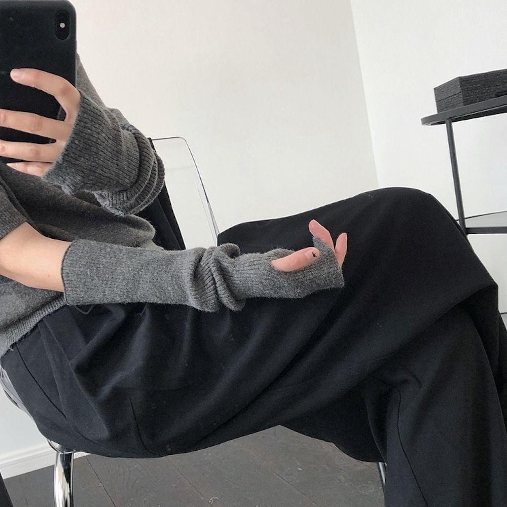 Korean Gloves Hand Sleeve Long Gloves Knitted Arm Warmers Wool Sleeve Cuff Female Arm Warmers