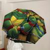 1pc Turtles Automatic Umbrella | Portable Foldable 8-Rib Manual Open, Cute Halloween & Christmas Gift for Outdoor, Casual Accessory, Durable Canopy yy