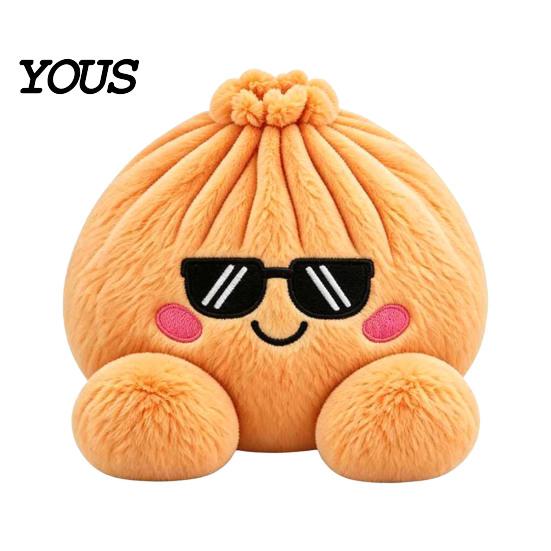 Skin Friendly Soft Pillow Cute Dumpling Plush Toy, Stuffed for Stress Relief And Anxiety Sensory Toy Focus Relief, Kawaii Food Plushie