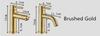 Bathroom Faucet Solid Brass Bathroom Basin Faucet Cold And Hot Water Mixer Sink Tap Single Handle Deck Mounted Brushed Gold Tap