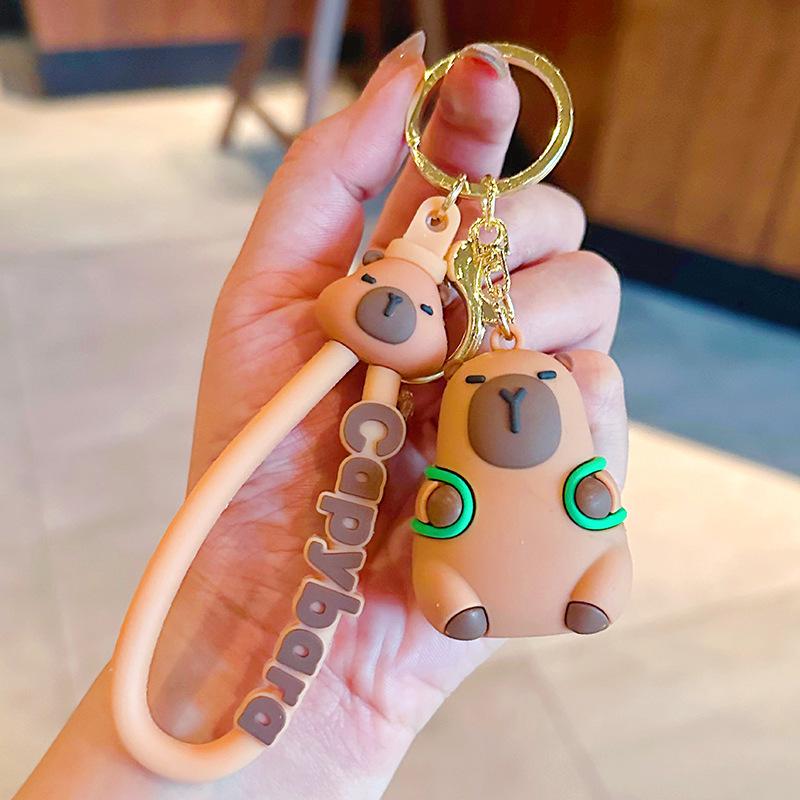 Keychain Capybara Cute Cute Bag Pendant Creative Car Key Chain Pendant
