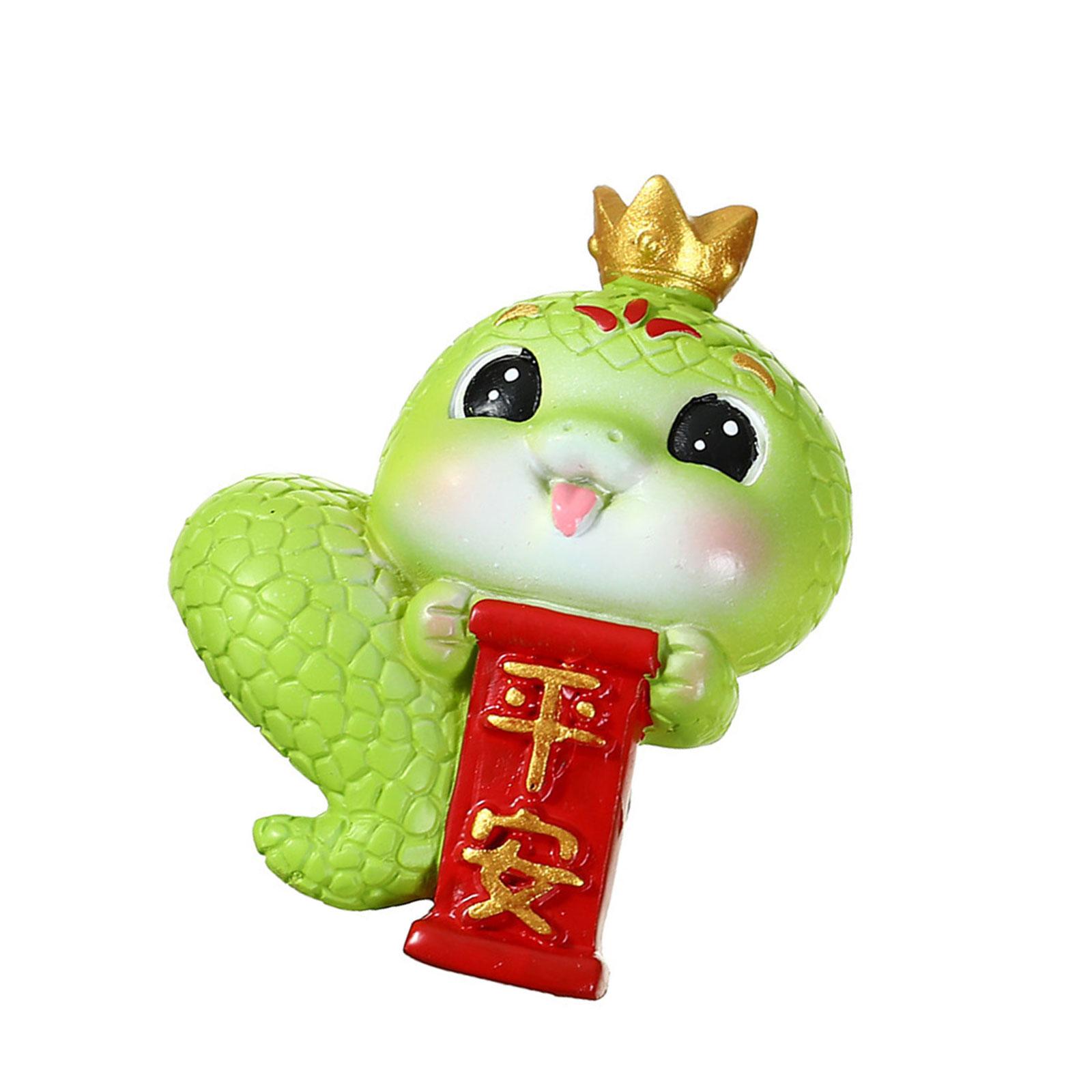 

Украшение года змеи, мультяшная фигурка змеи Luckys, пейзаж, интерьер автомобиля, украшение для домашнего рабочего стола B