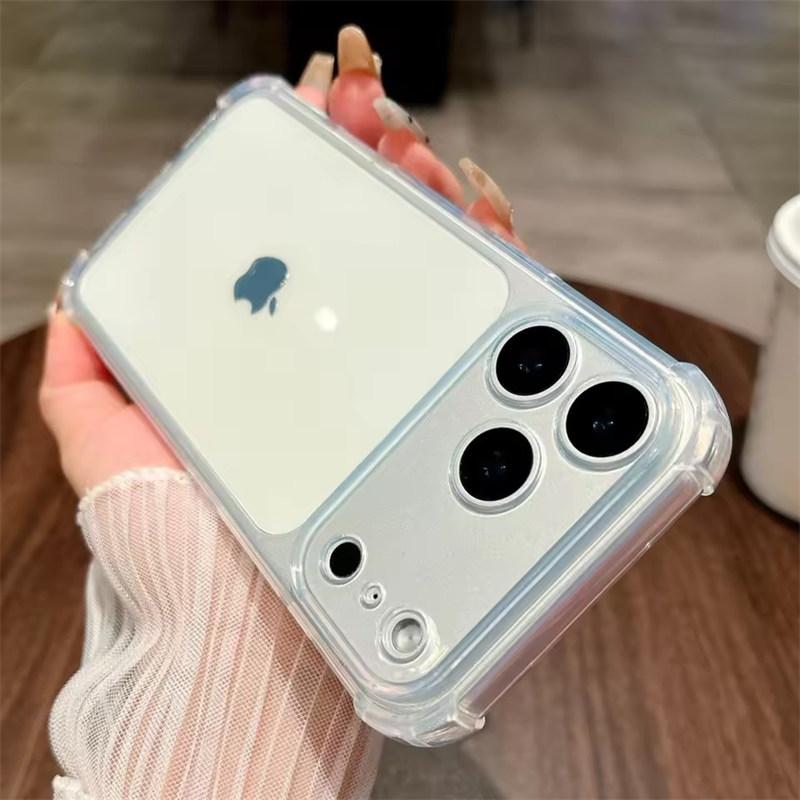 Shockproof Neon Soft TPU Clear Case For iPhone 17 Air 16 15 14 13 12 11 Pro Max Plus Camera Protection Silicone Cover