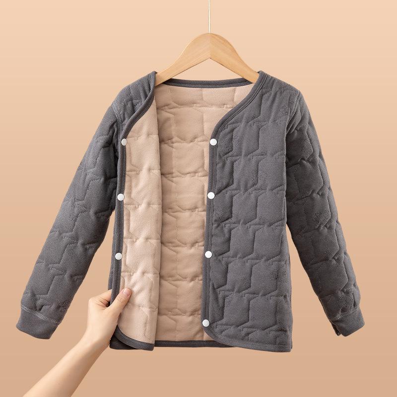 

Детская зимняя куртка с хлопковым утеплителем: Теплый внутренний слой для мальчиков и девочек, идеально подходит для школьной формы 130CM fits 115-125cm