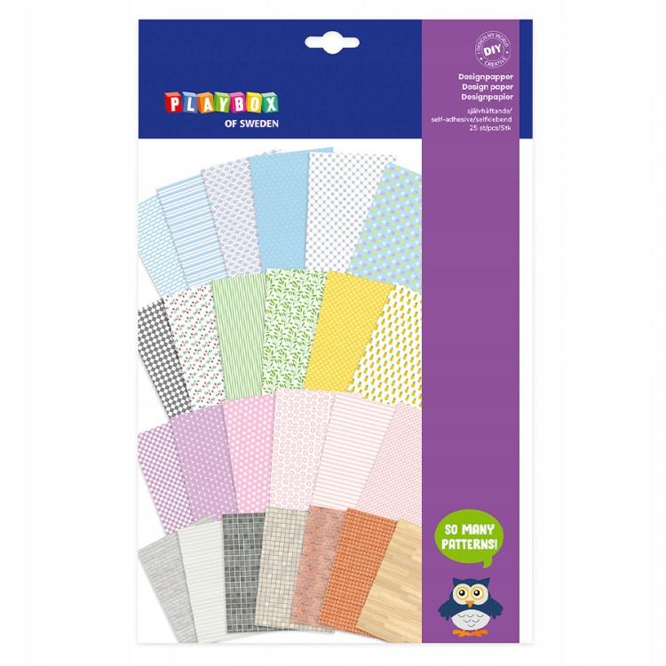 Self-Adhesive Paper For DIY Decoration Creative Ornament 25 Pcs