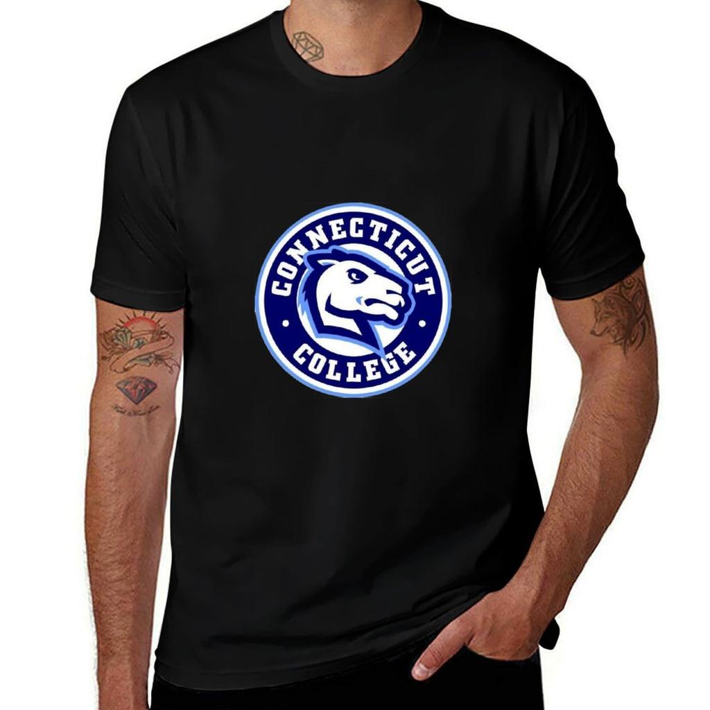 Connecticut College T-shirt T Shirts For Man Pack White Black Cotton T-shirt Plain For Man Package Cotton T Shirt Man T-shirt