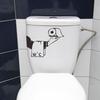 Holding Roll Paper Toilet Sticker Waterproof Removable Self-adhesive PVC Living Room Bathroom