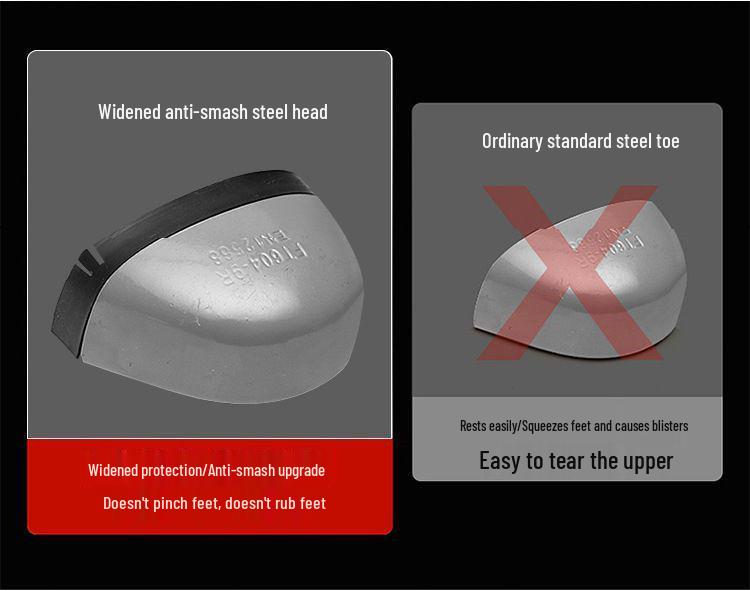 Lehké pracovní boty s ocelovou špičkou odolné proti nárazu a propíchnutí – Odolné proti oleji a zápachu pro staveniště