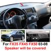 Xukey Fit For Infiniti FX35 FX45 FX50 2003 2004 2005 2006 2007 2008 Dashboard Cover Dashmat Dash Mat Sun Shade Dash Board Cover
