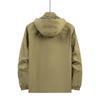 Male Middle-aged Outdoor Casual Jacket Hooded Quick-drying Multi-pocket Large-size Fat Jacket Plus Jacket