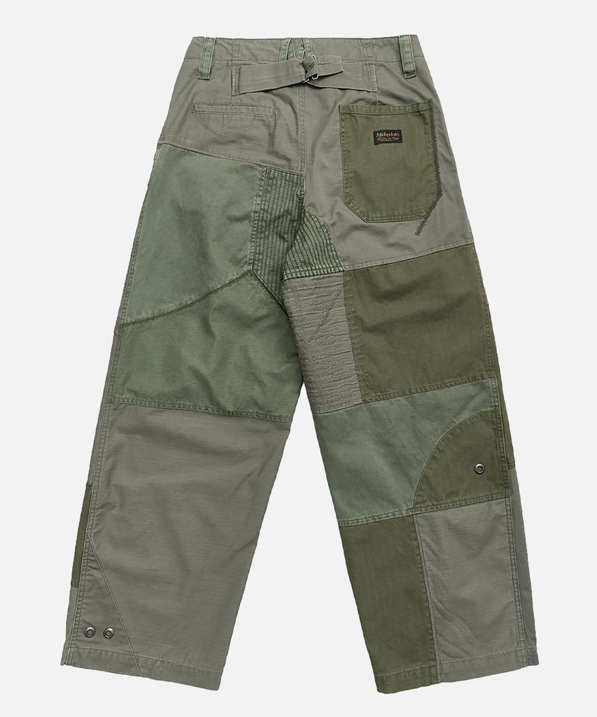 Mideueobdeiteu Patchwork Military Pants_Green