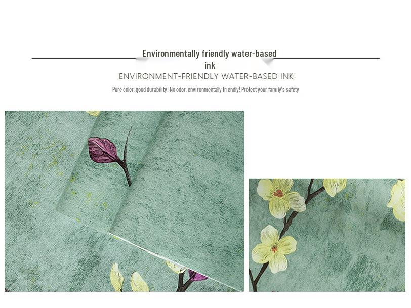 Vintage Style Self-Adhesive Wallpaper for Cozy Home Decor: Thickened American Retro Wall Stickers for Bedroom and Living Room.