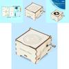 Wooden Assembly Hand Cranked Music Box Children Puzzle Toy Set For Childrens Educational Activities