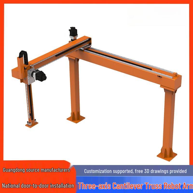 Yundu Heavy-Duty 3-Axis Cantilever Cross Gantry Linear Slide