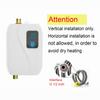   Water Heater 220V 3500W   Electric Tankless Hot Water Heater Bathroom Kitchen Washing with LCD Display for Shower Bathroom Kitchen Washing 