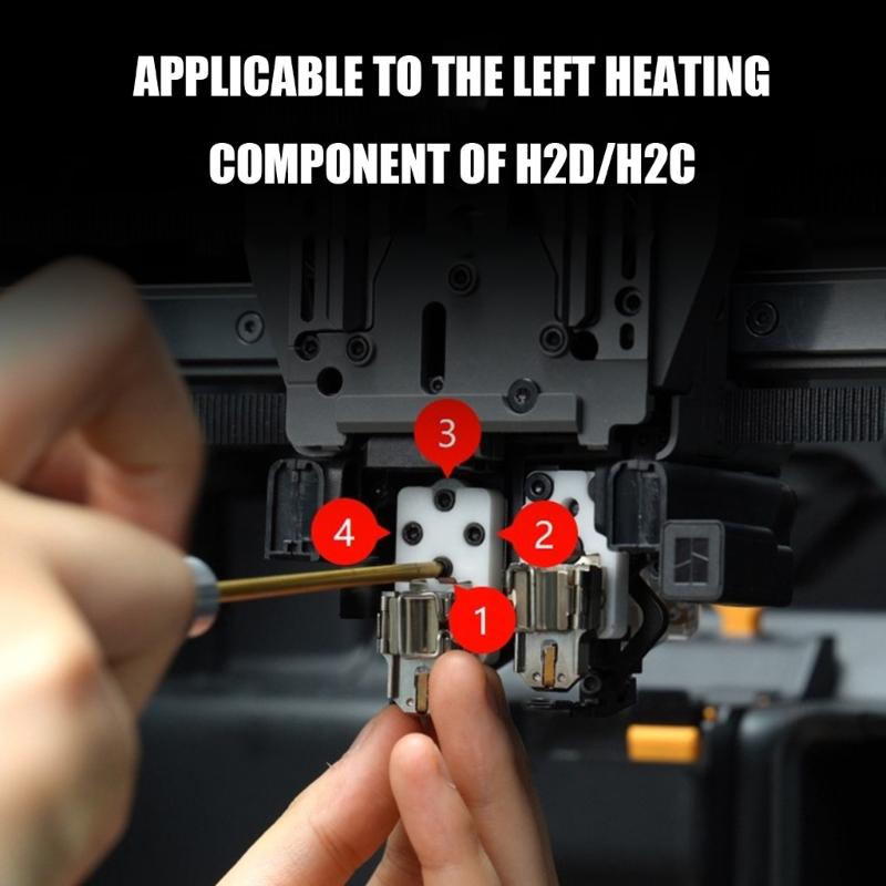 Left Heating Module For H2D H2C 3D Printers With Zr scale Substance For Steady Function