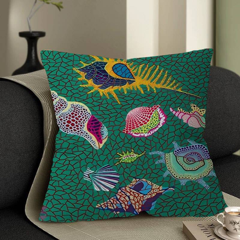 Federe per Cuscini Yayoi Kusama Cartone Animato Divano Decorativo Casa Stampa Double-sided Peluche Corto Carino Copricuscino