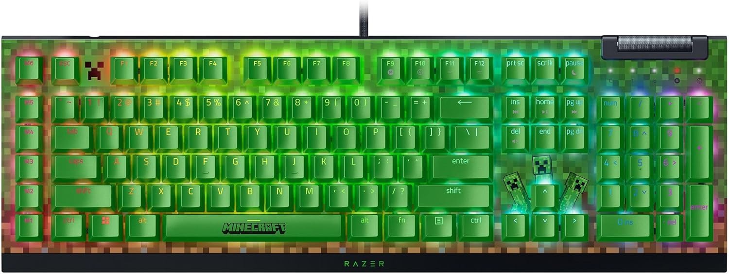Razer BlackWidow V4 X Minecraft Edition