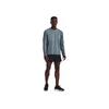 Under Armour Solid Crew Neck Pullover Straight Long Sleeve T-Shirt Men Tops Blue 1375693-414