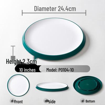 Melamine Round Dinner Plate (10-Pack)