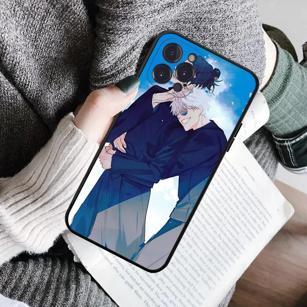 J-Jujutsu K-Kaisen Geto Gojo Anime Phone Case For IPhone 16 15 8 7 6 6S Plus X SE XR XS 14 11 12 13 Mini Pro Max Mobile Case