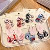 2025 Cute Plaid KT Cat & Cherry Hair Clip for Girls