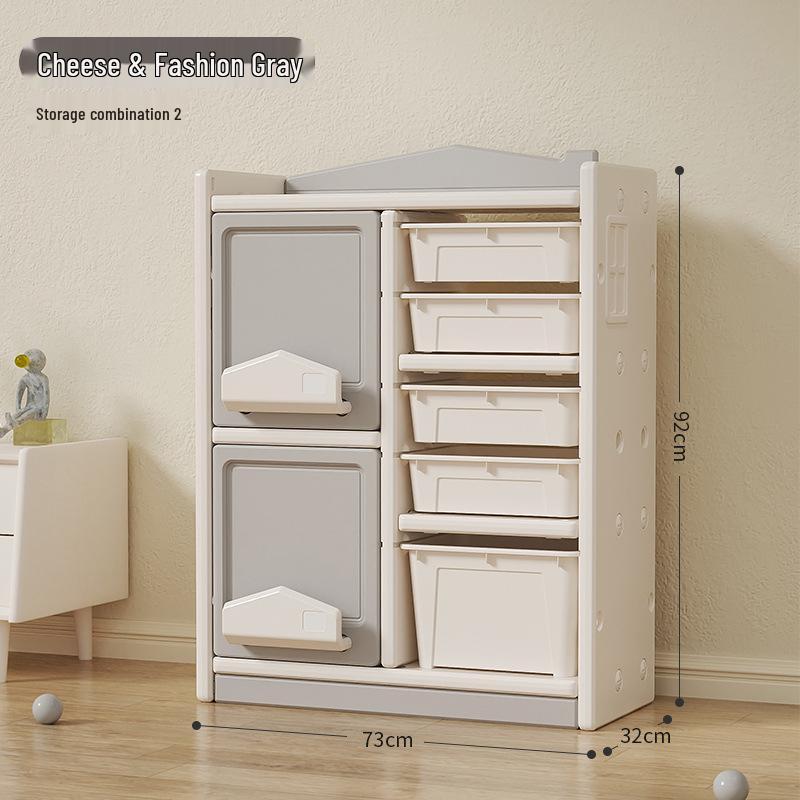 Children's Toy & Book Storage Rack - Plastic Organizer for Building Blocks, Small Cars, Sundries