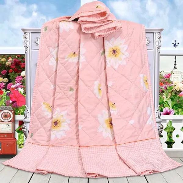 2025 Summer Cotton Quilts Thin Air-conditioning Comforter Soft Breathable Office Nap Blanket Quilted Bed Covers and Bedspreads