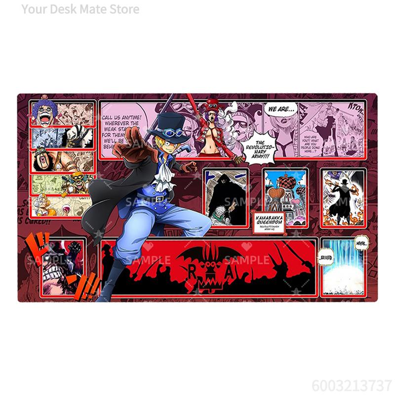 One Piece Zoro Reiju Card Battle Mat Opcg Shanks Single Player Board Game Card Battle Card Pad Gift Toys