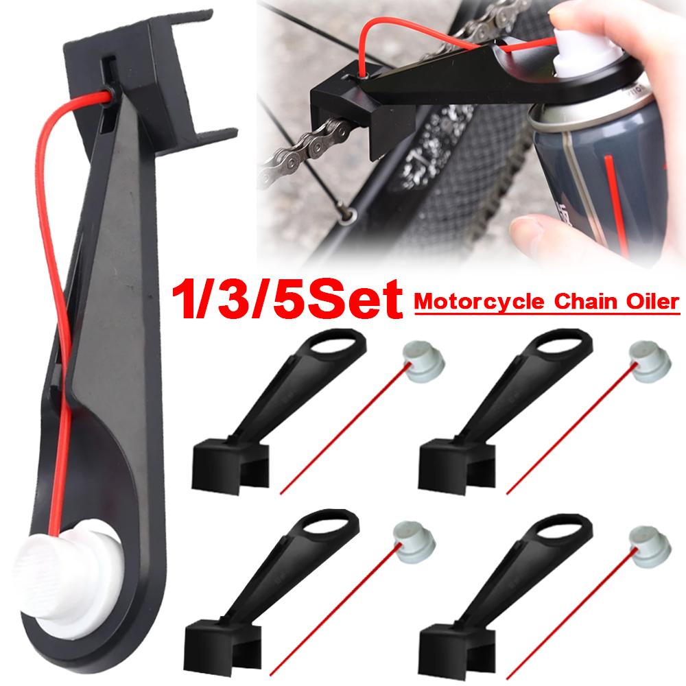 5/1Pcs Portable Motorcycle Chain Oil Feeder Professional Chain Lube Applicator Spray Gear Moto Bike Chains Efficient Maintenance