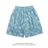 Tie-Dye Beach Shorts for Men, Ins Style, Hong Kong Style, Straight Casual Shorts, Summer Loose Fit, Outdoor Wear, Trendy Hip-Hop Five-Point Shorts