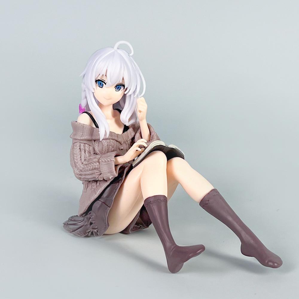 Reading Elaina Posture Anime Character Desktop Decoration For Decoration Room
