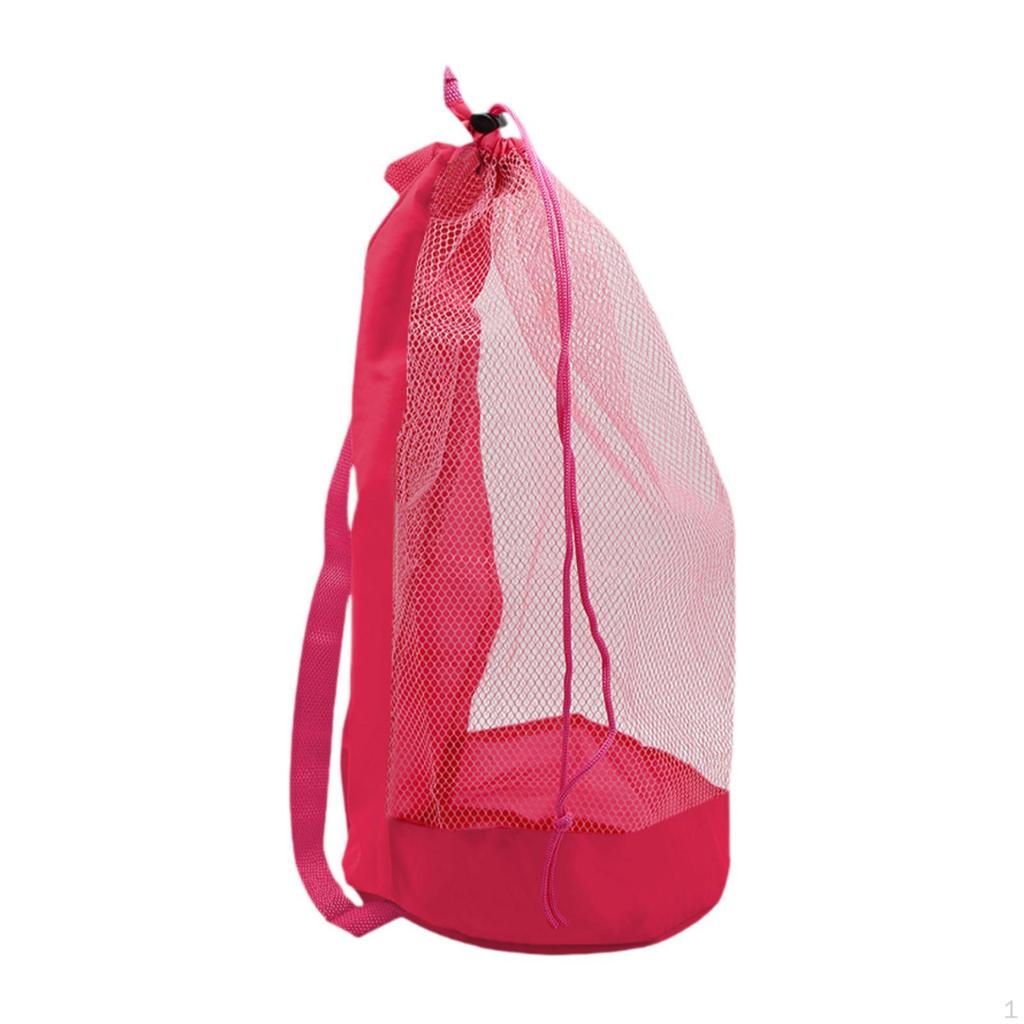 Síťovaná plážová taška Tote Cestovní Úložná Přenosná na cvičební vybavení Fitness Posilovna