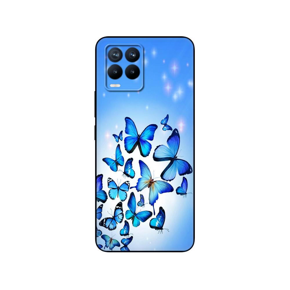 Pre puzdro Realme 8 6,4 palca Zadný kryt Pre puzdro na telefón Realme 8 Pro OPPO Realme8 4G RMX3085 Nárazník Mäkký silikónový 8pro čierne tpu puzdro