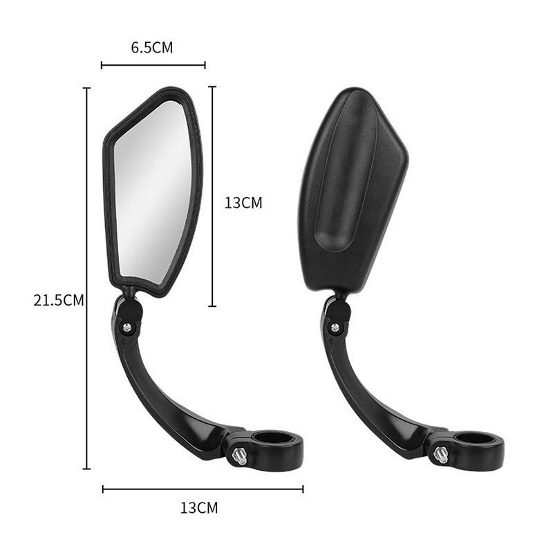 Hd Lens Bicycle Rearview Mirror 360° Rotatable Mountain Bike Rearview Mirror Widened Wide Field Of View Road Bike