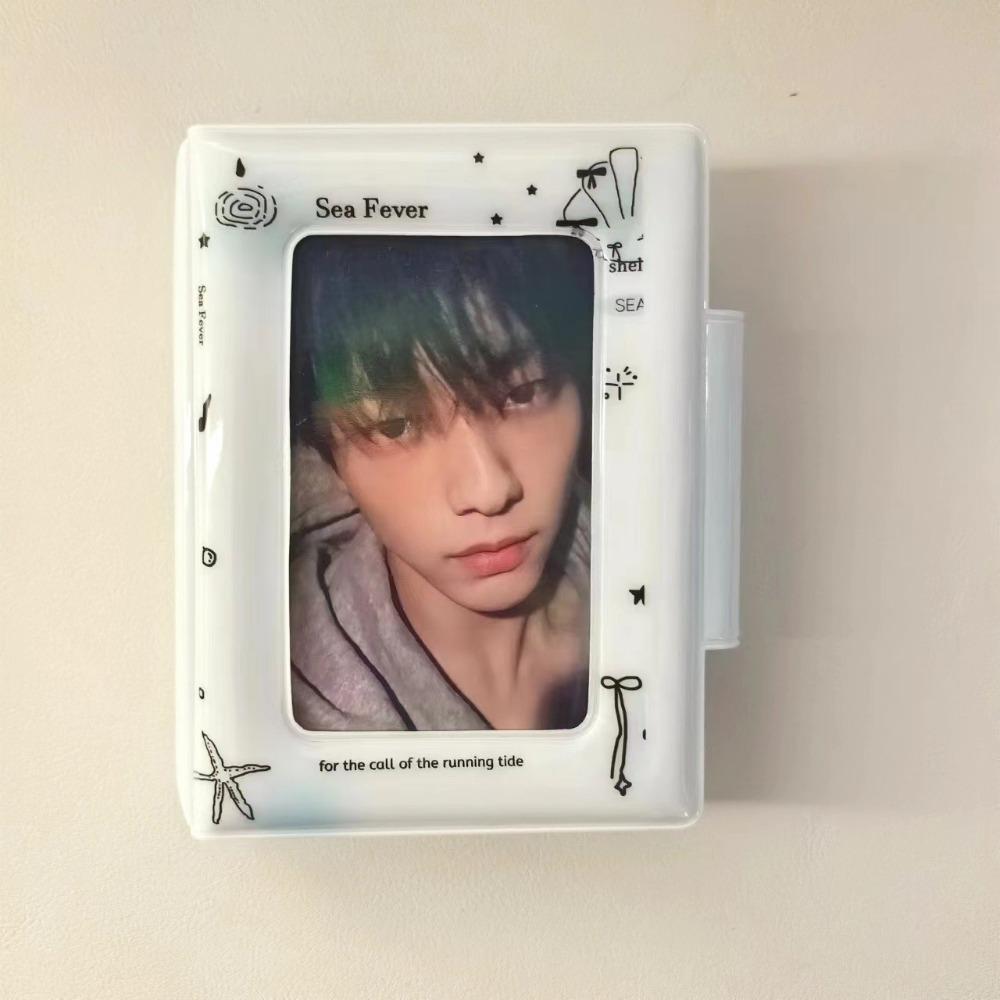 3 Inch Mini Love Card Album Shining Shell Series Postcard Book INS Idol Card Collect Book