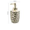 Ceramic Leopard Print Lotion Bottle Black and White Soap Liquid Container Home Water Lotion Makeup Remover Water Storage Bottle