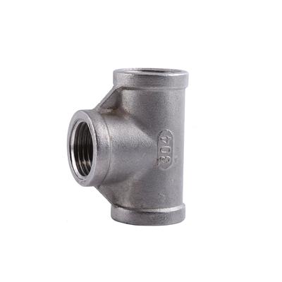 Brandneu T-Stück 3-fach Innengewinde Rohrverschraubungen Edelstahl SS 304   (12" 52mm )