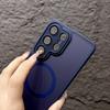 Magnetic Lens Protector Matte Case for Samsung Galaxy S26 S25 S24 S23 Ultra Plus FE Compatible for Wireless Charger Cover