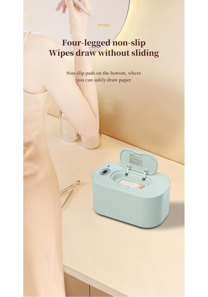 Portable USB Baby Wipes Warmer – Insulated, Constant Temperature, Ideal for Travel.