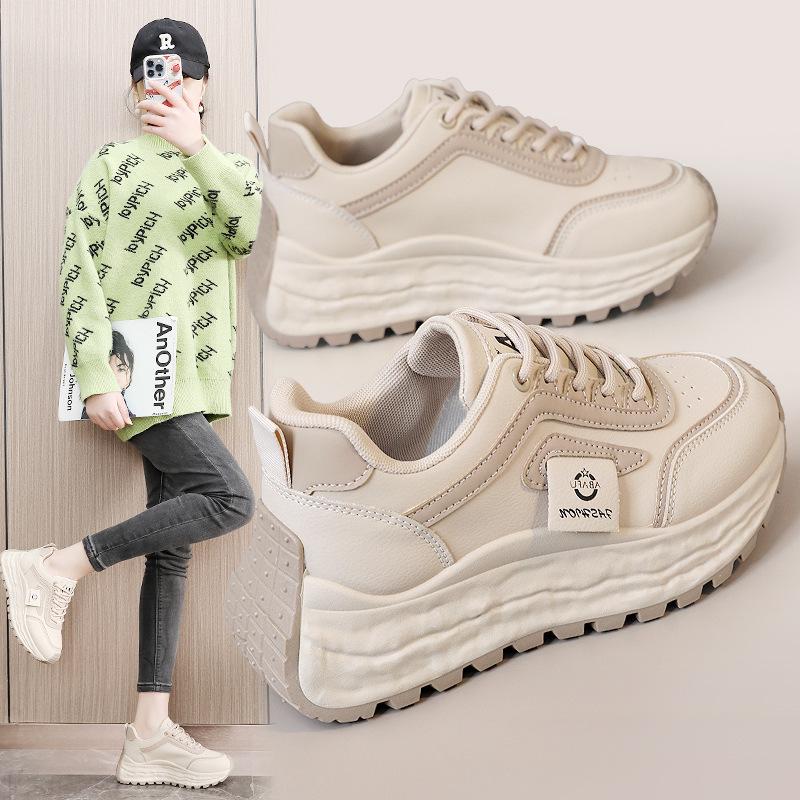 

ZY2501 Breathable White Canvas Shoes - 2025 Spring/Autumn Wear-Resistant, Thin-Soled, Height-Boosting Korean Style for College Trendsetters 40 красный/белый