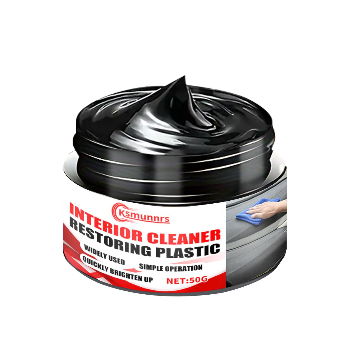 

Multi-purpose Plastic Polish - One-piece Leather & Rubber Care Cream, Tire Brightening Wax, Interior Car Polish чёрный