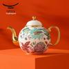 Yongfengyuan 'Happiness Full Garden' 6-Piece Ceramic Chinese Tea Set