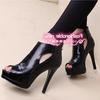 Neue vielseitige sexy koreanische Version mit Fischmaul, wasserdichtem Plateau, Absatzhöhe 11 cm, High Heels, Stiletto, Damenschuhe, hohle Sandalen