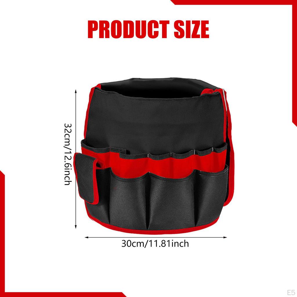Bucket Bag for Garden Tools, Tool Organizer, Carrier, Storage Hammers