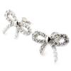 Les Trésors De Lily [J2089] - Boucles Argent 'Noeud Romantique' blanc
